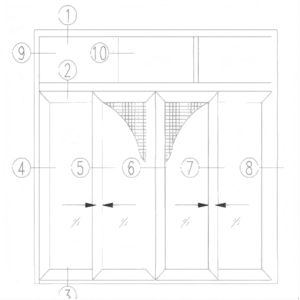GRT108 Series Thermal Insulation Sliding Window exterior view. Minimalist frame design with large glass area, showcasing superior thermal insulation and modern aesthetics