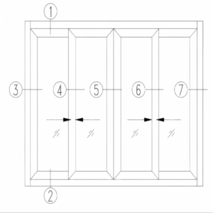 GRT112 Series Thermal Insulation Sliding Door overall rendering. Showcases minimalist narrow-frame design, superior thermal break performance, and robust load-bearing structure for high-end residential and commercial entrances