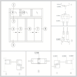 YL78 series sliding window