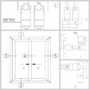 XHF76 series sliding window