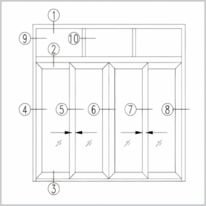 XH90D Series Heavy-Duty Sliding Door full view. Ultra-slim frames with oversized glass, showcasing excellent thermal performance and modern aesthetics