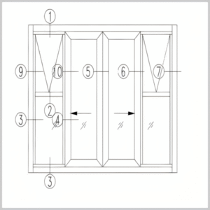 WT90E Series Heavy-Duty Sliding Door full view. Ultra-slim frames with oversized glass panels, showcasing superior thermal performance and modern aesthetics