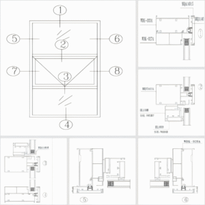 WDK97,127 series thermal insulation curtain wall