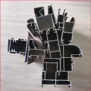 Custom-sized aluminum window profiles with thermal break technology for Iraq climate.